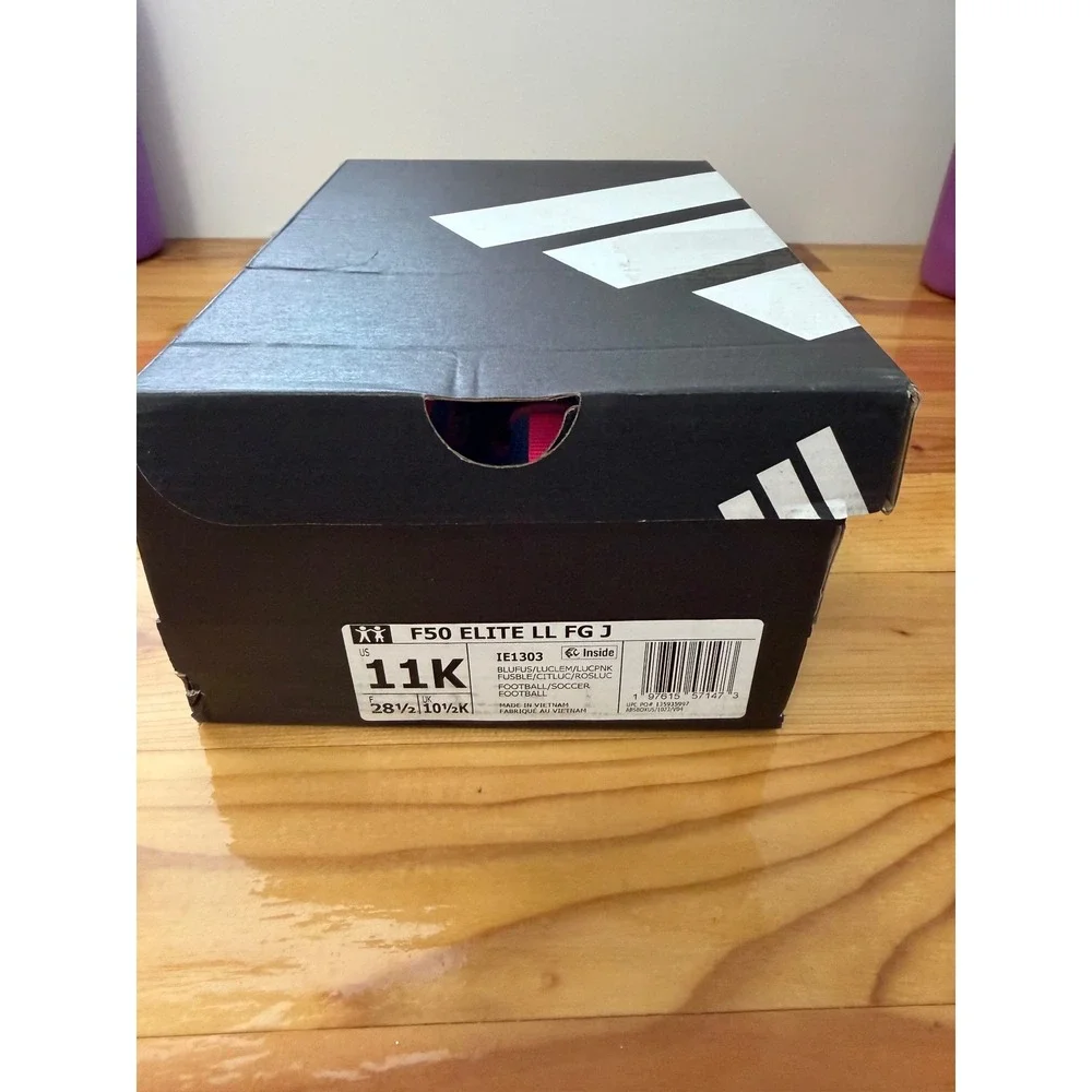 Adidas Kids F50 Elite Laceless FG Soccer Cleats – Size 11K